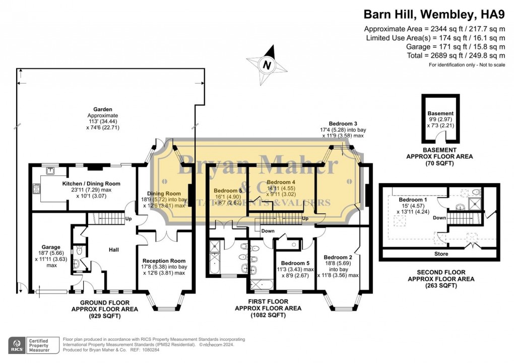 Barn Hill Wembley Park, 6 bedroom, House Detached