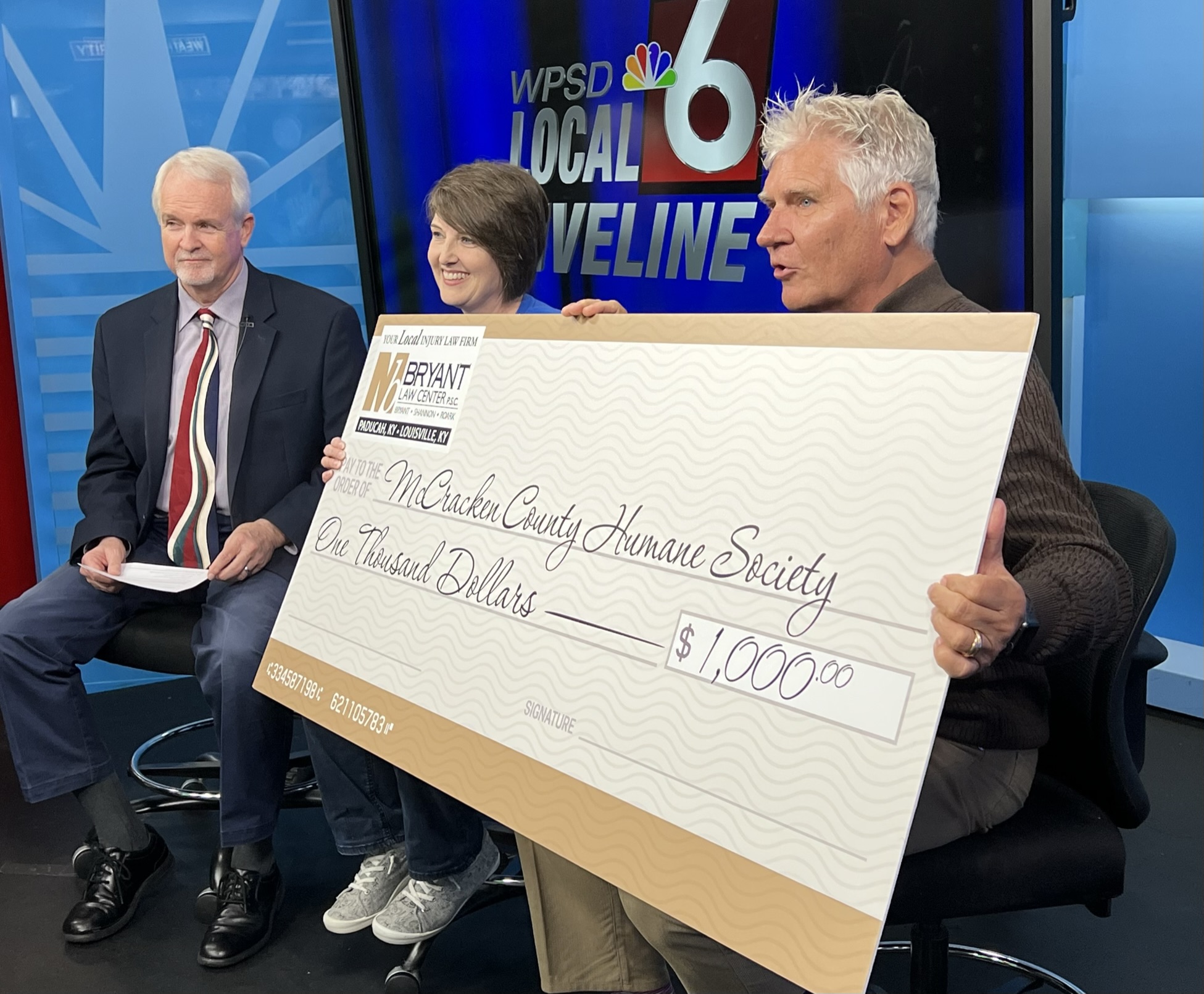 Bryant Law Center Donates 1,000 to the McCracken County Humane Society