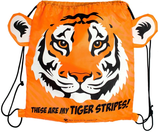 Cub Scout Tiger Rank Drawstring Bag BSA CAC Scout Shop