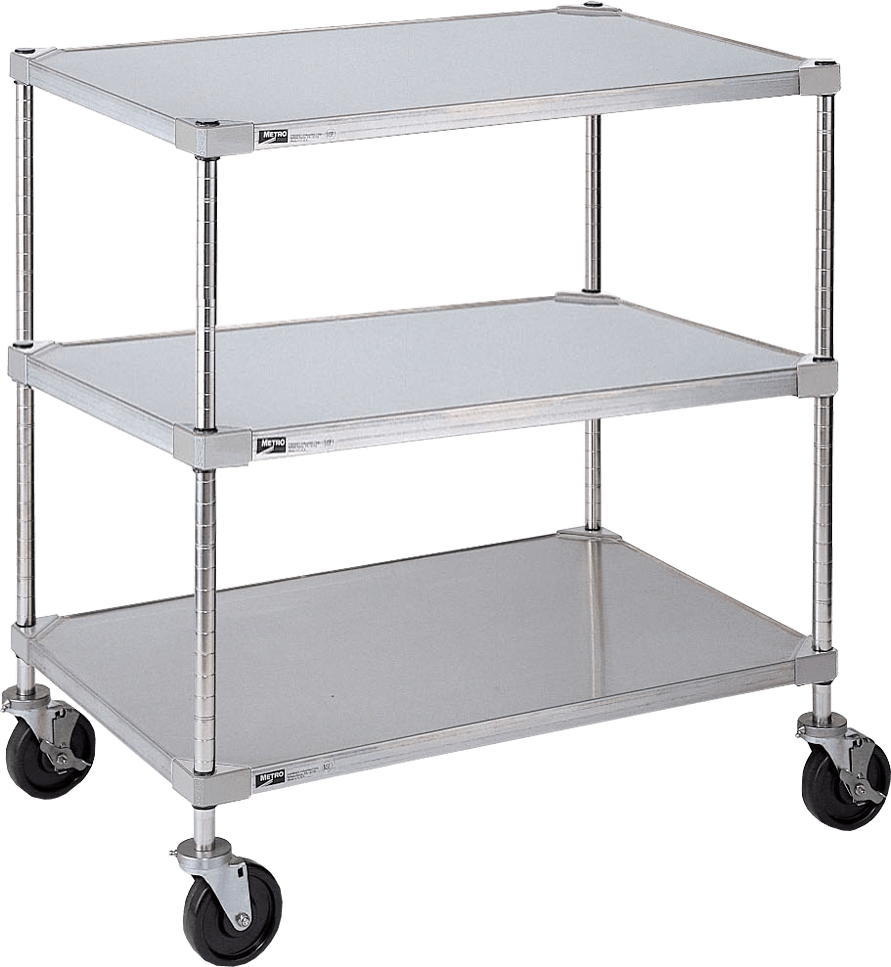 Autoclavable Lab Cart 3 Shelf Unit 18" (W) Biomedical Solutions