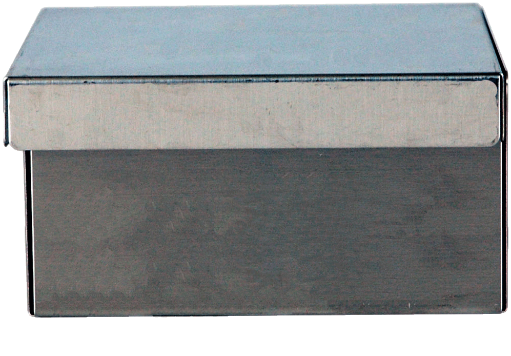 Standard 3" Aluminum Boxes without Dividers (Qty of 50) Biomedical