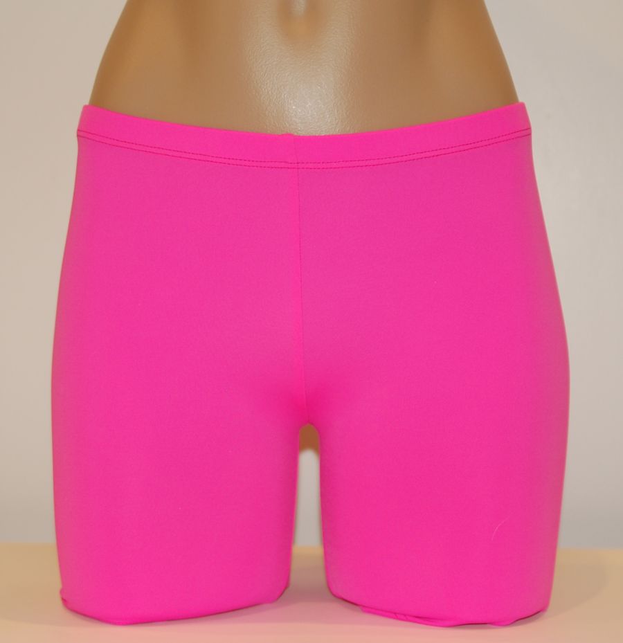 Hot Pink SOLID WOMEN'S/GIRLSSpandex Compression Shorts Bskinz
