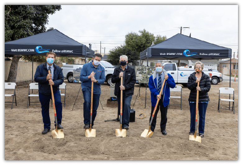 BSMWC Breaks Ground on Leahy Well Construction Project Bellflower