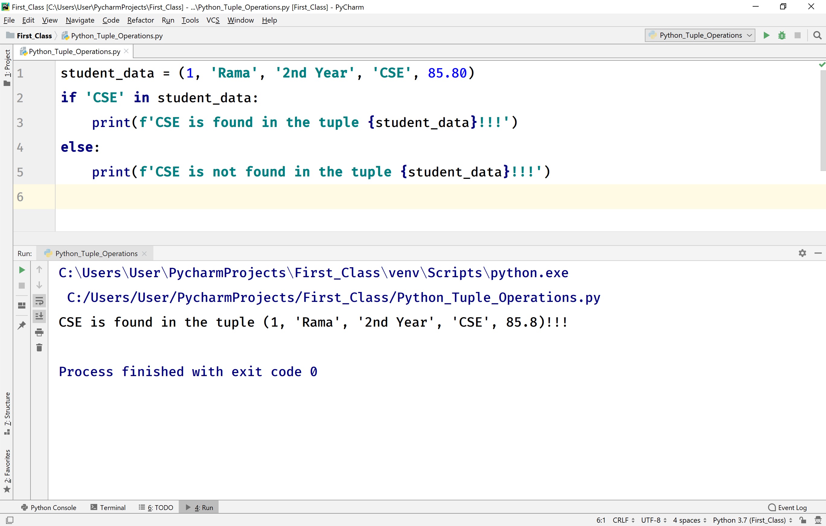 Python Tutorials Tuple data structure data types