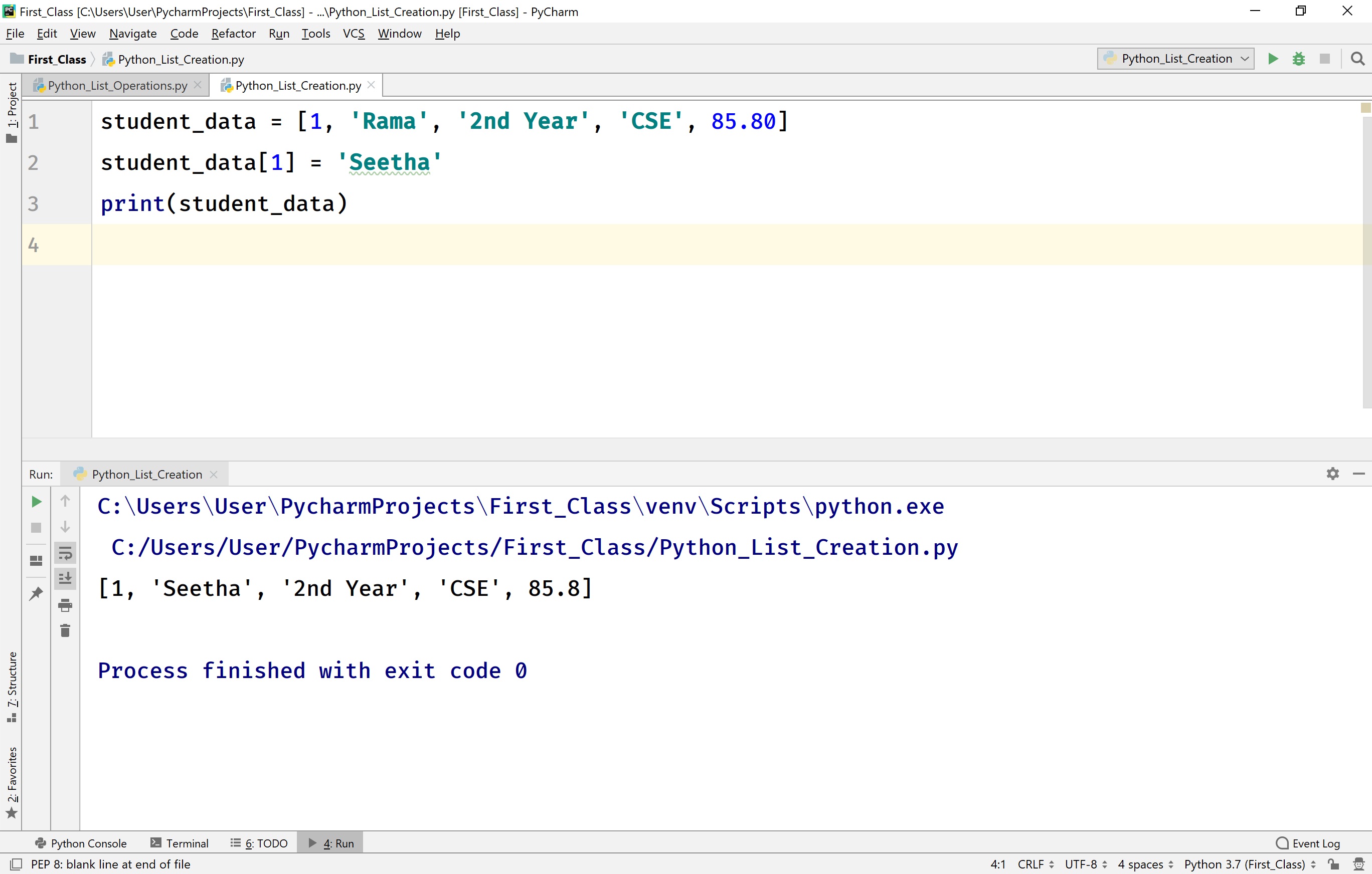 Python Tutorials Lists data structure data types