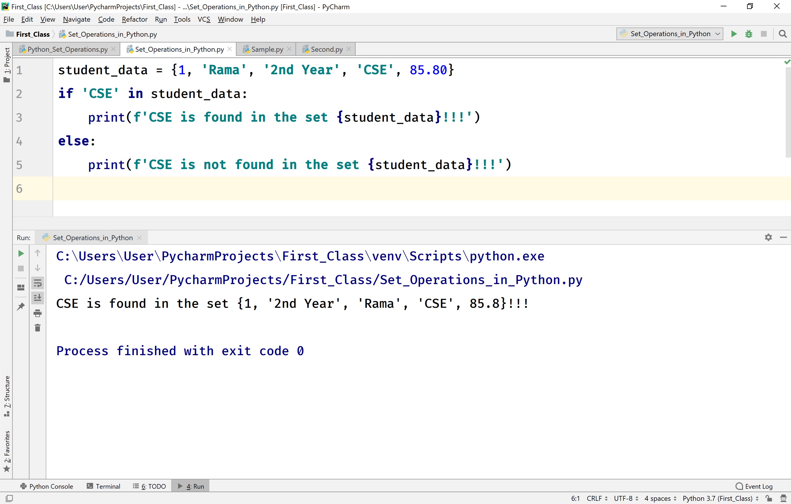 Mapping And Set Types In Python Python Tutorials Set data structure data types