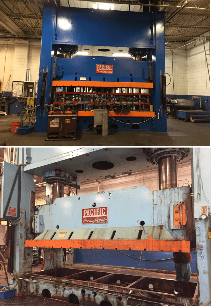 1000 Ton Press Rebuild for Automotive Customers