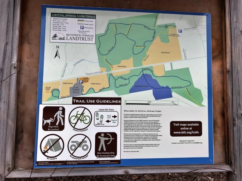 BTLT In the News "Hiking in Maine Crystal Spring Farm highlights