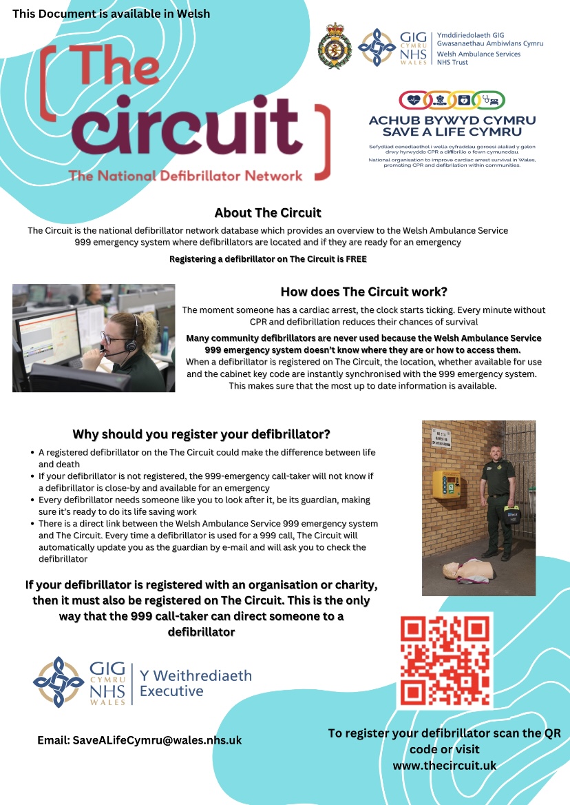 The Circuit The National Defibrillator Network Bedwas, Trethomas