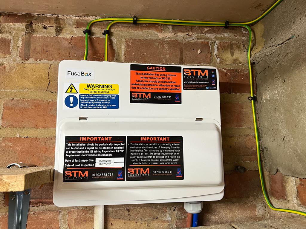 Fusebox upgrade in Chelmsford BTM Solutions