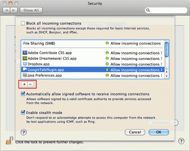 Firewall Setup Mac OS X Tech Boston University