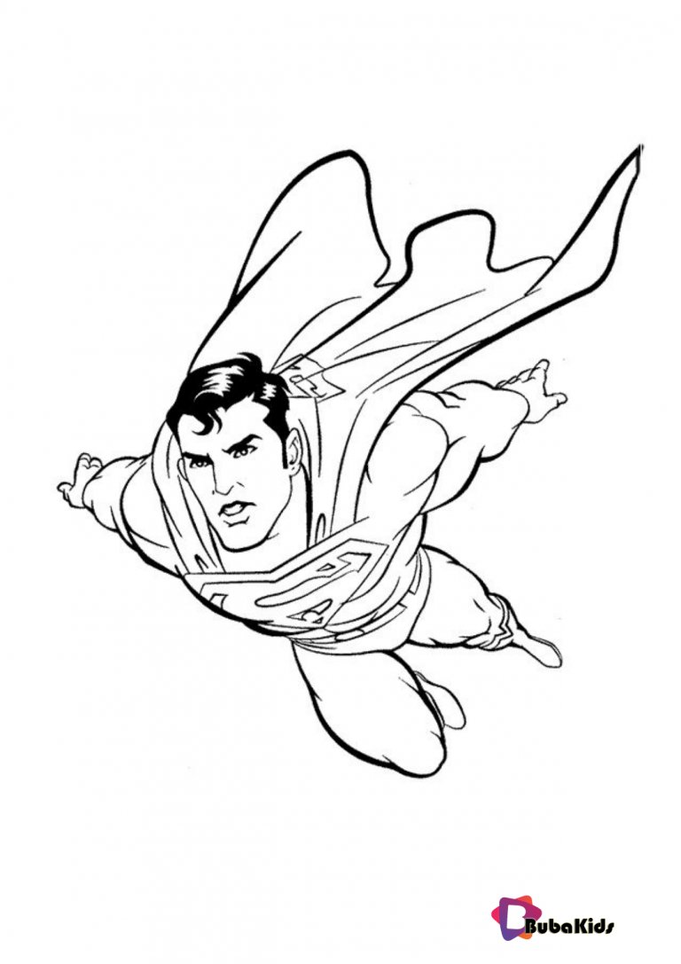 Superman printable Coloring Pages on