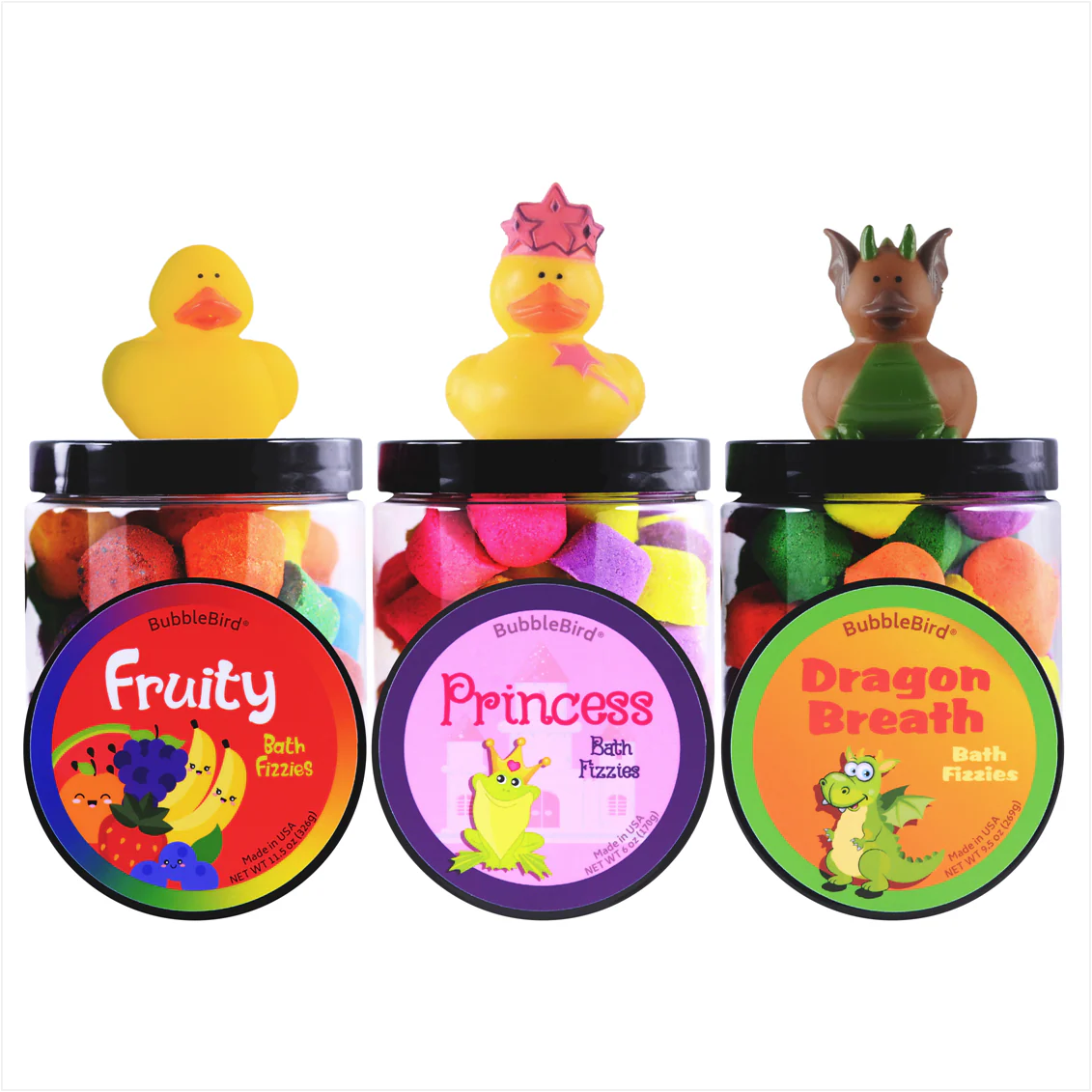 Fruity Bath Fizzies BubbleBird Inc.
