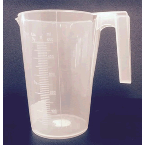 500ML MEASURING CUP FLUID OZ'S MLS AND METRIC MEASUREMENTS FOOD GRADE