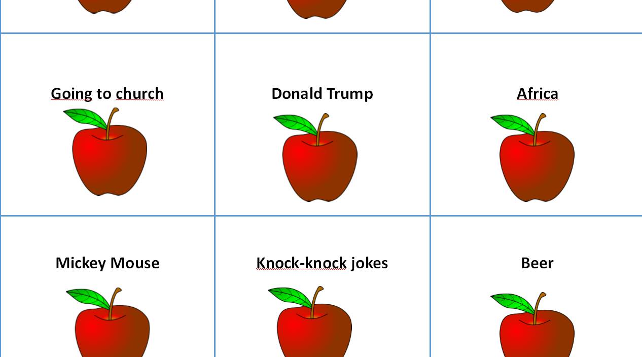 Apples to apples