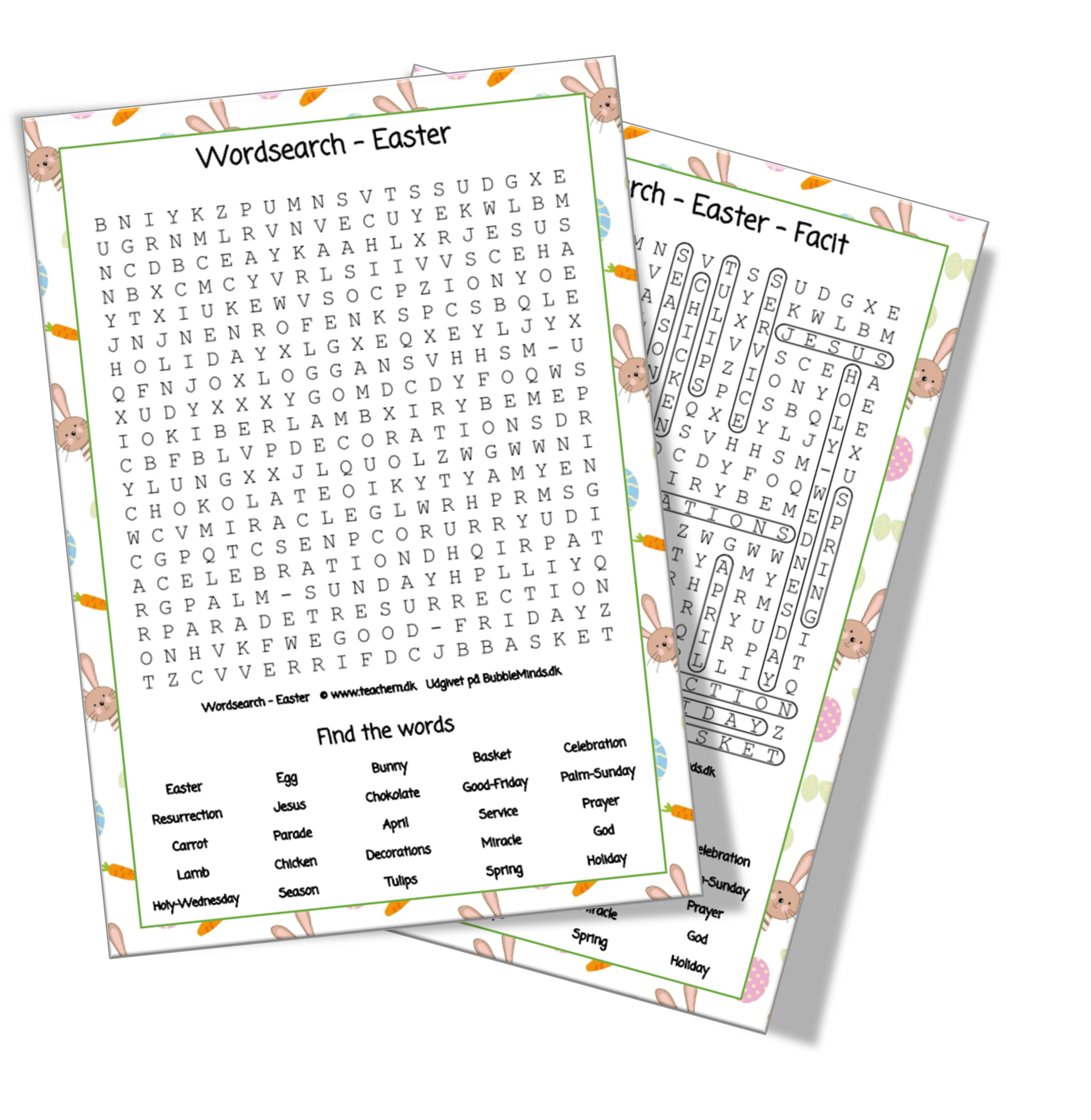 Word search Easter