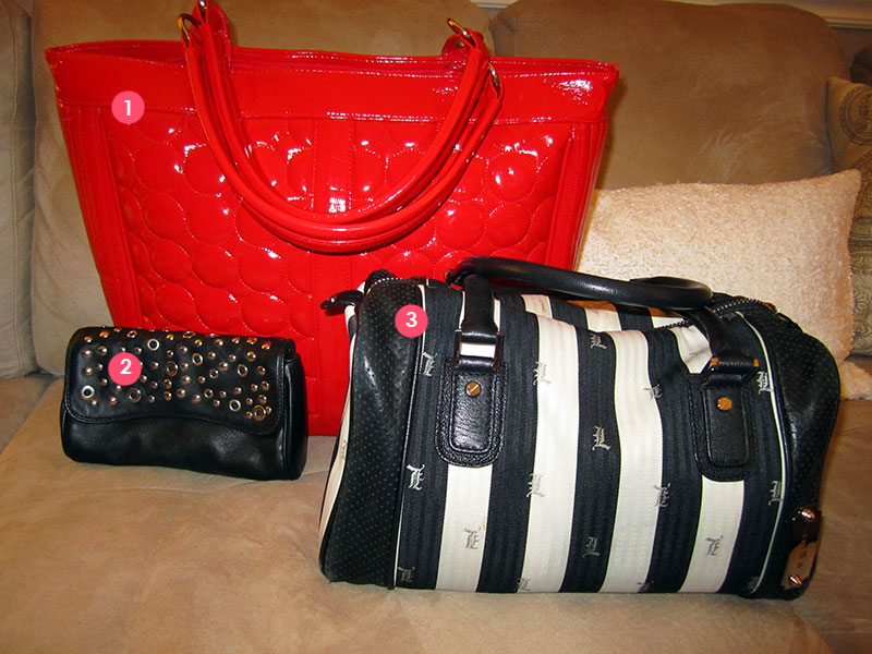 Handbag Heaven A photo collage of a serious designer handbag collection. Bubbles & Ink