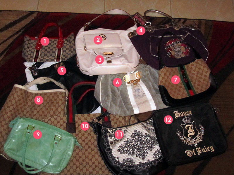 Handbag Heaven A photo collage of a serious designer handbag