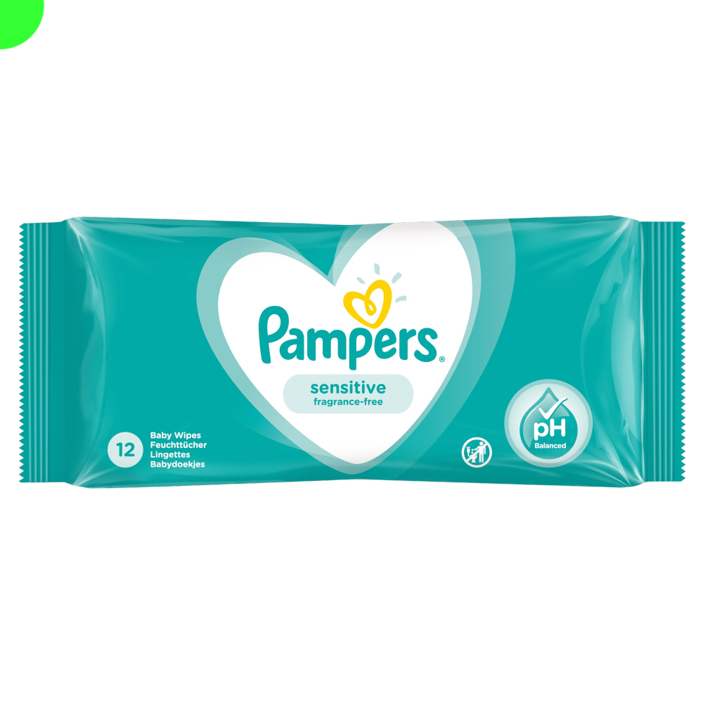 Pampers Sensitive Wipes 24 x 12s Bubbles Wholesale