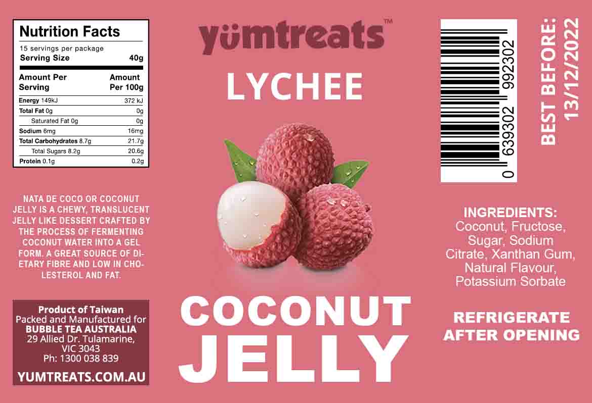 Lychee Coconut Jelly Bubble Tea Store No.1 and Largest Bubble Tea