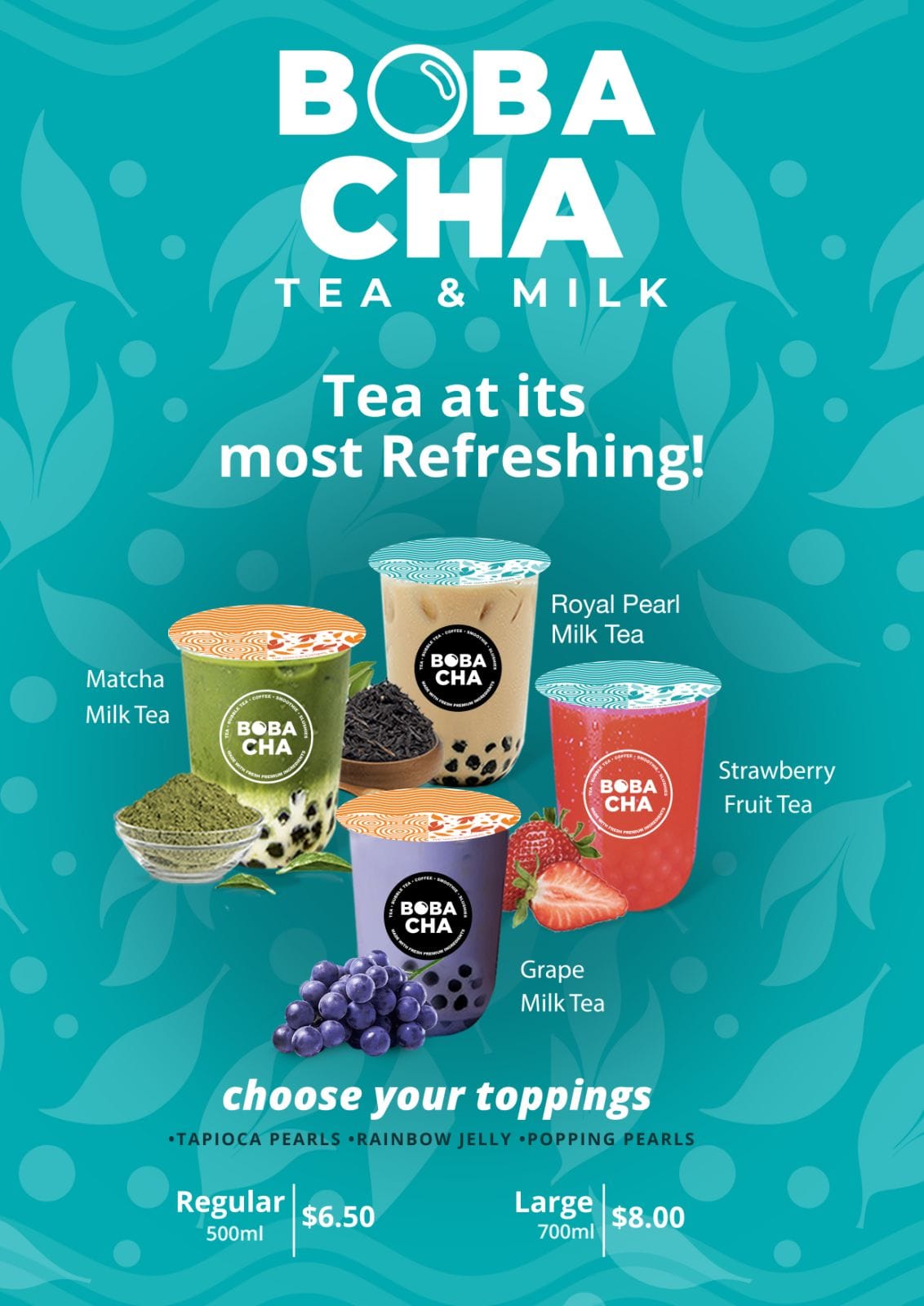 BOBA CHA starter package by Bubble Tea Australia No.1 and Largest
