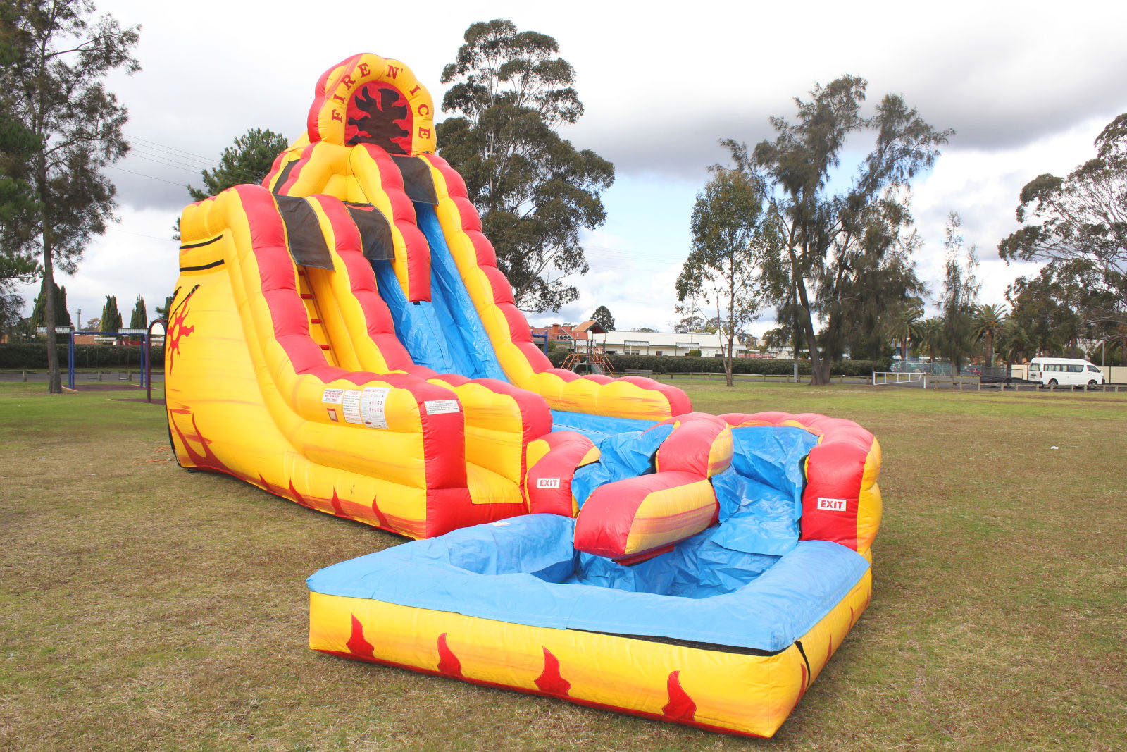 Inflatable Water Slides For Hire In Sydney Fire 'N' Ice Water Slide
