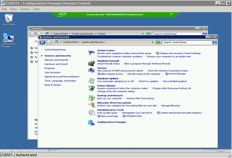 Configure and Use Remote Control in SCCM 2012