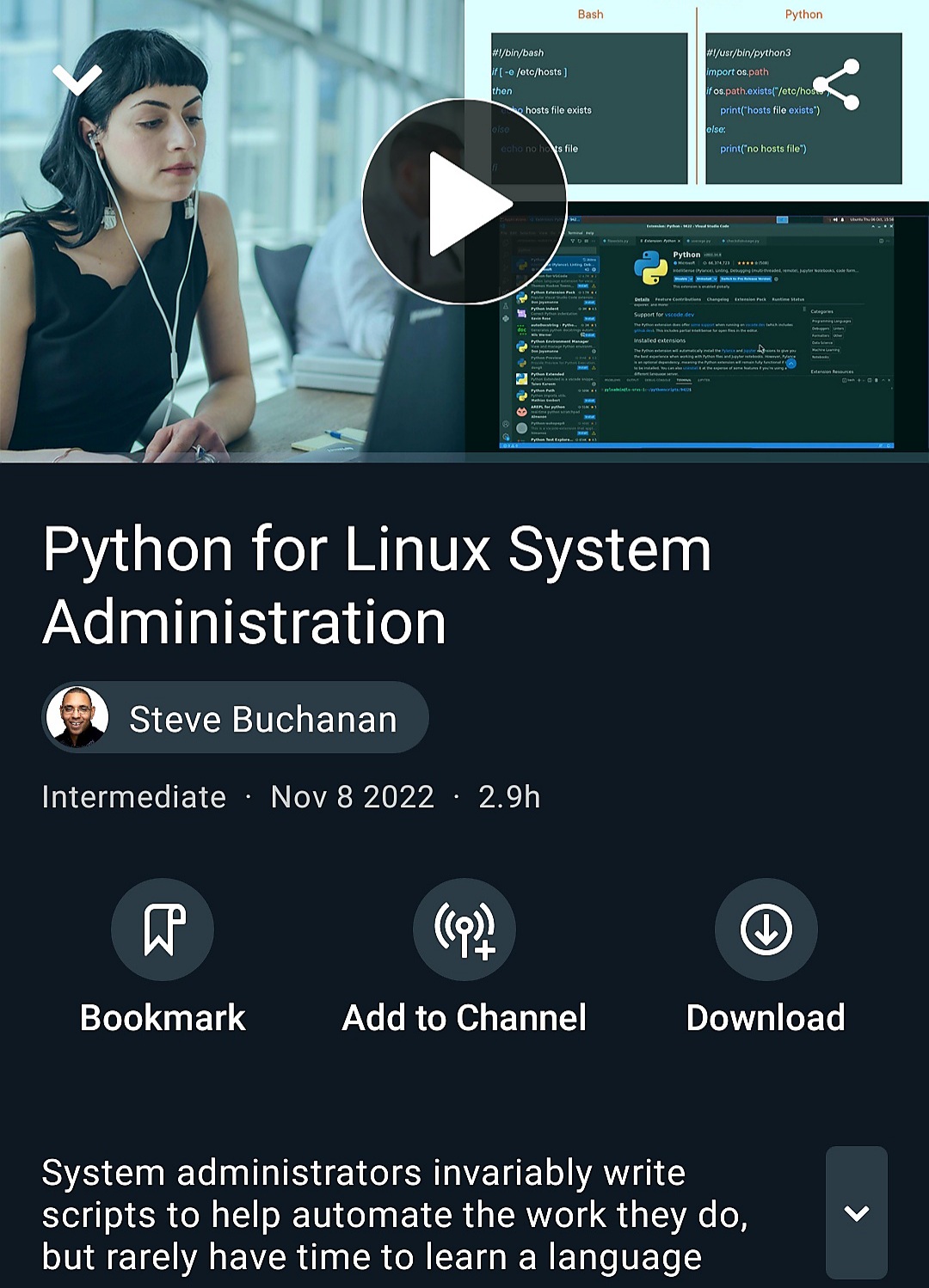 17th Pluralsight Course Published “Python for Linux System