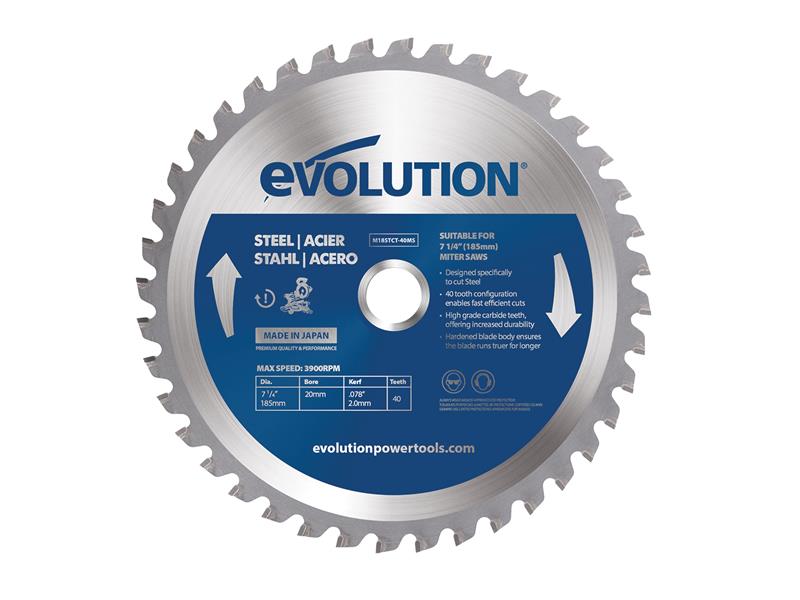 Mild Steel Cutting Mitre Saw Blade 185 x 20mm x 40T from Buckfast Tools