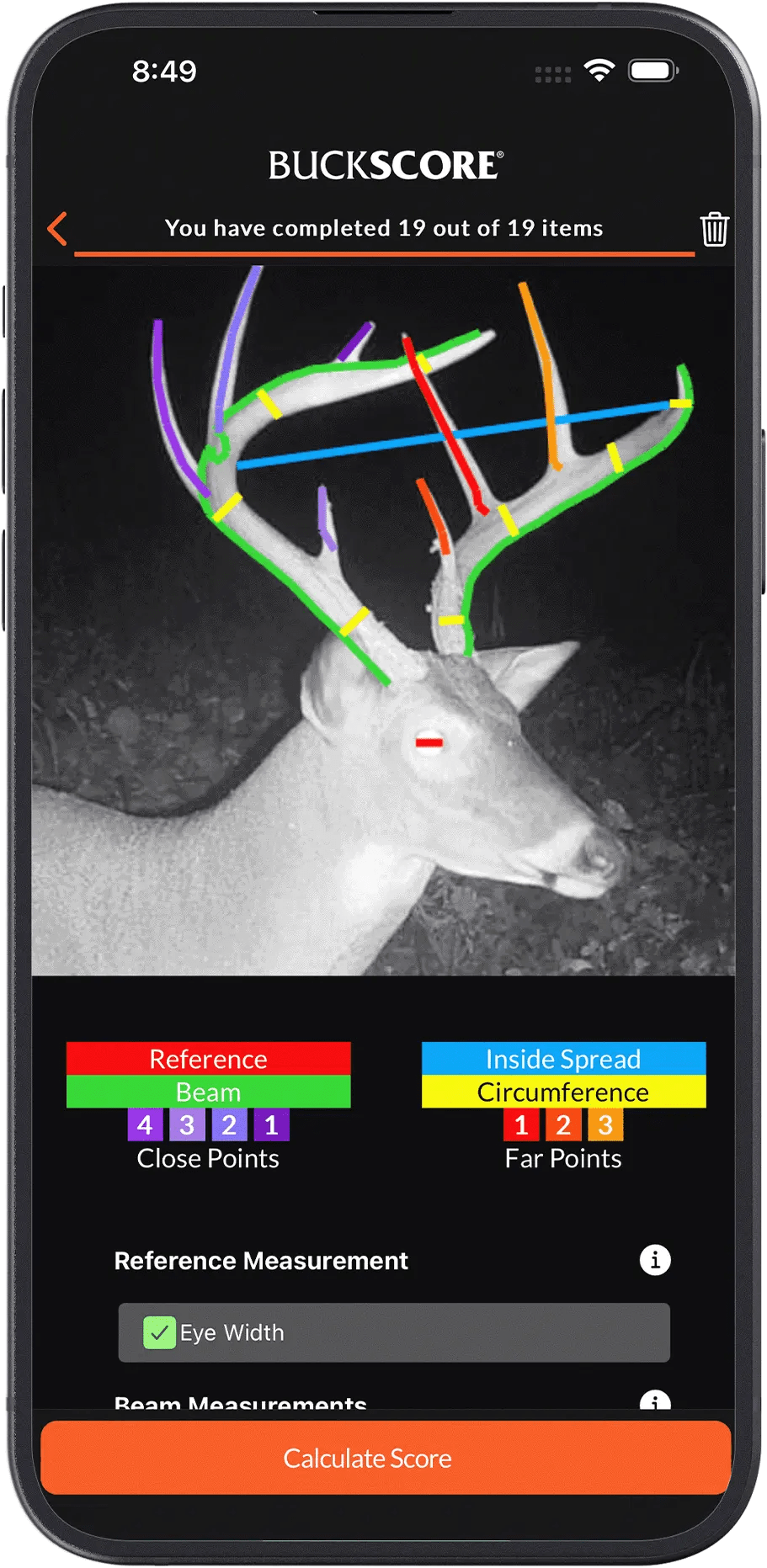 Buckscore Antler AI™ Instantly Score Any Buck BuckScore