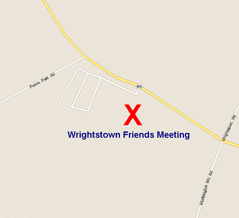 Maps >> Wrightstown Friends Meeting