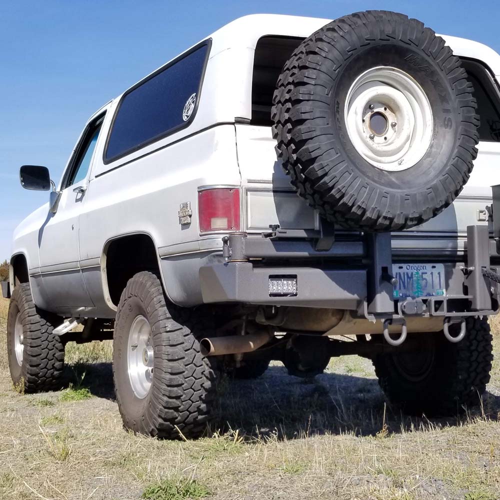 Rear with Tire Carrier Buckstop Truckware