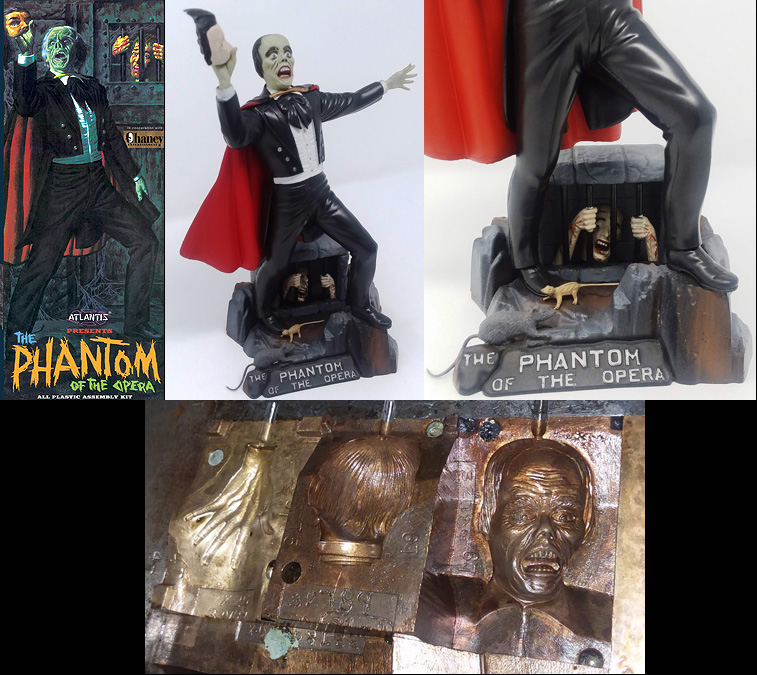 Model Kits PHANTOM OF THE OPERA 1/8 SCALE MODEL KIT ATLANTIS MODELS EX