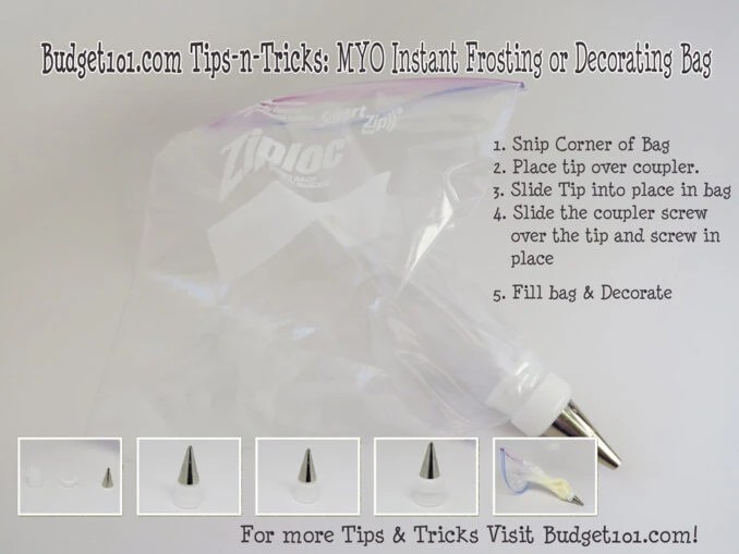 MYO Instant Decorating Bag TipsnTricks Frugal Decor