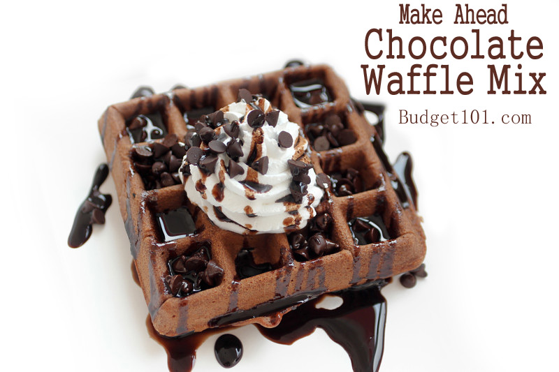 Easy Homemade Chocolate Waffles Mix Recipe