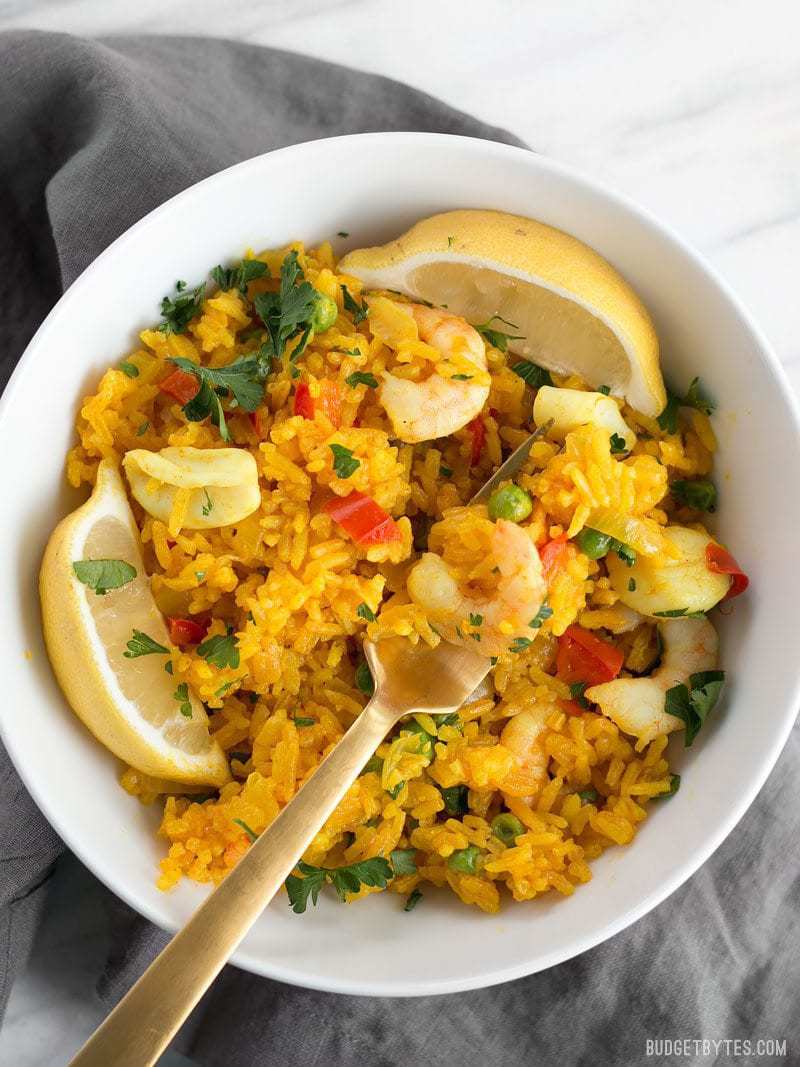 Seafood Rice Skillet Budget Bytes