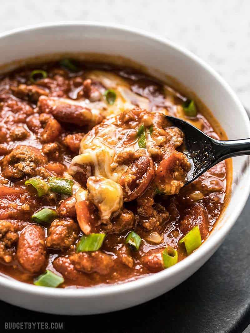 Rice Cooker Chili Step by Step Photos Budget Bytes