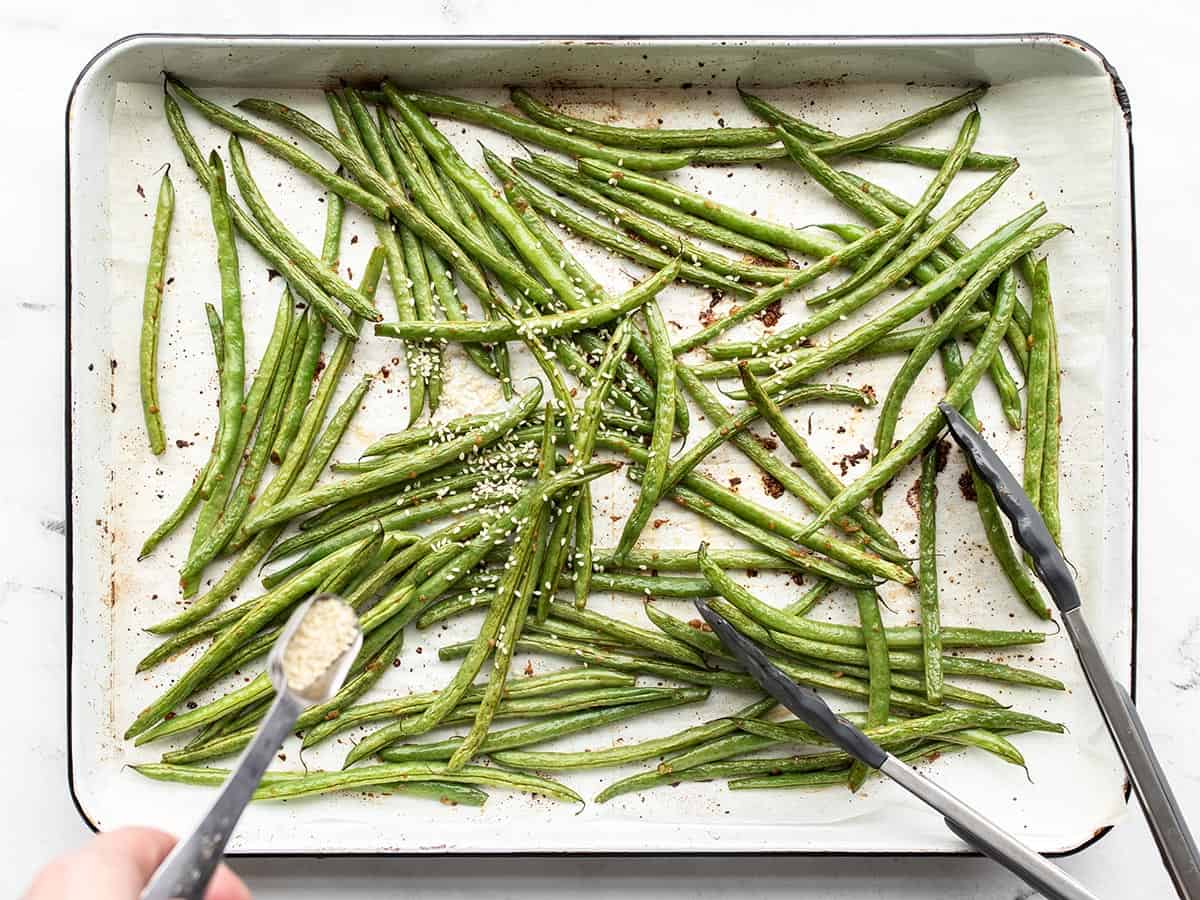 Sesame Roasted Green Beans Easy Side Dish Budget Bytes