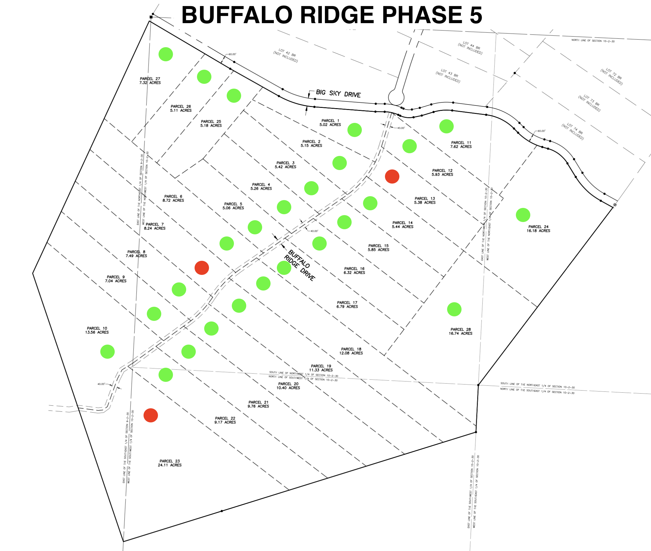 Buffalo Ridge Phase 5 Plat Map