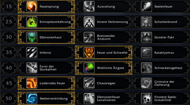 WoW Hexenmeister in Shadowlands LevelGuide auf Stufe 60