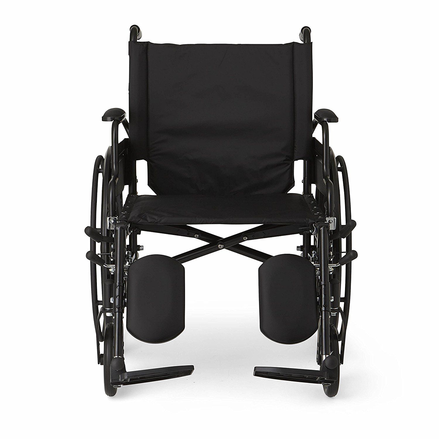 New Extra Wide Seat Folding Wheelchair Self Propelled Legrests Strong