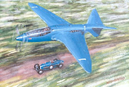 The Bugatti 100 Race Plane