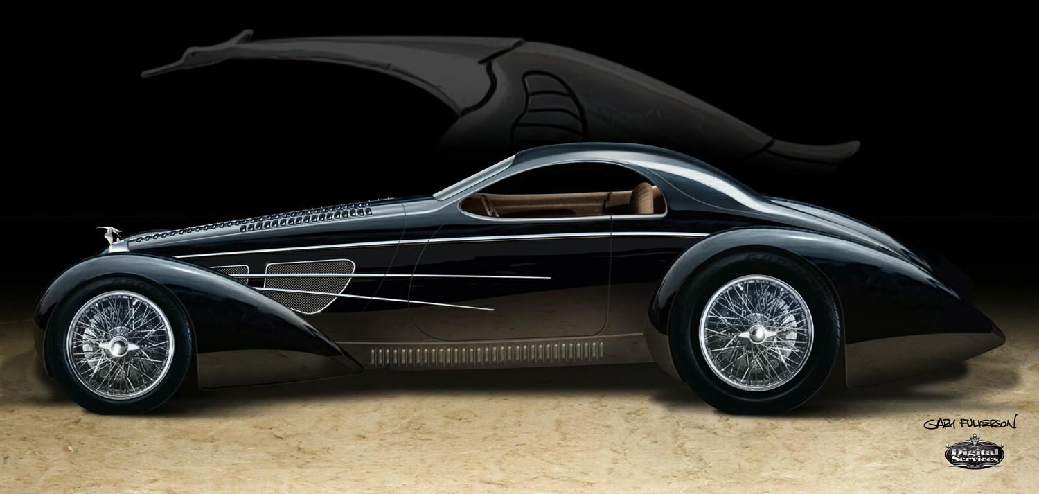 1937 TYPE 57s BUGATTI “NASTY” COUPE REPLICA