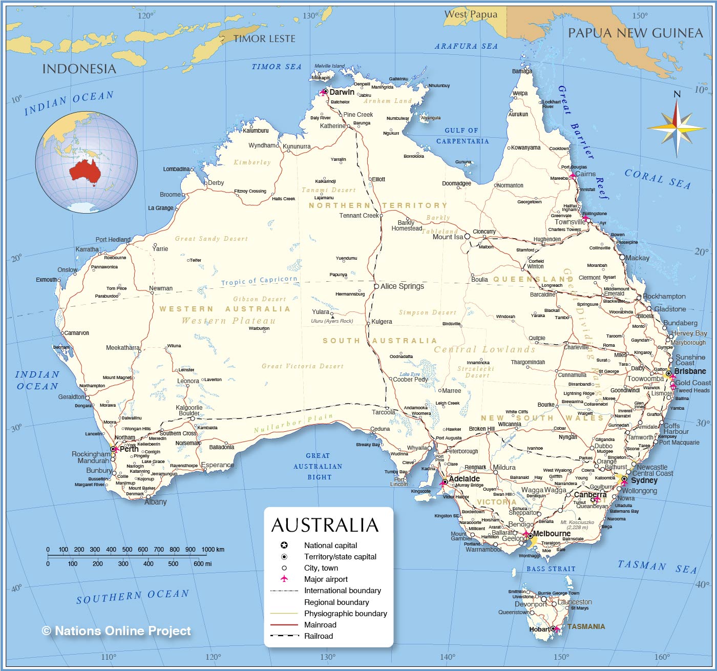 Australia And South Pacific Map Find Out More About These Paradise