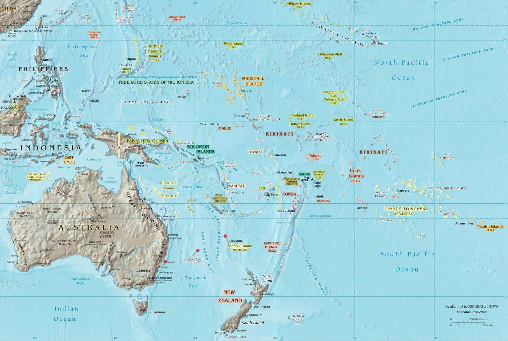 Pacific Island Countries WorldAtlas