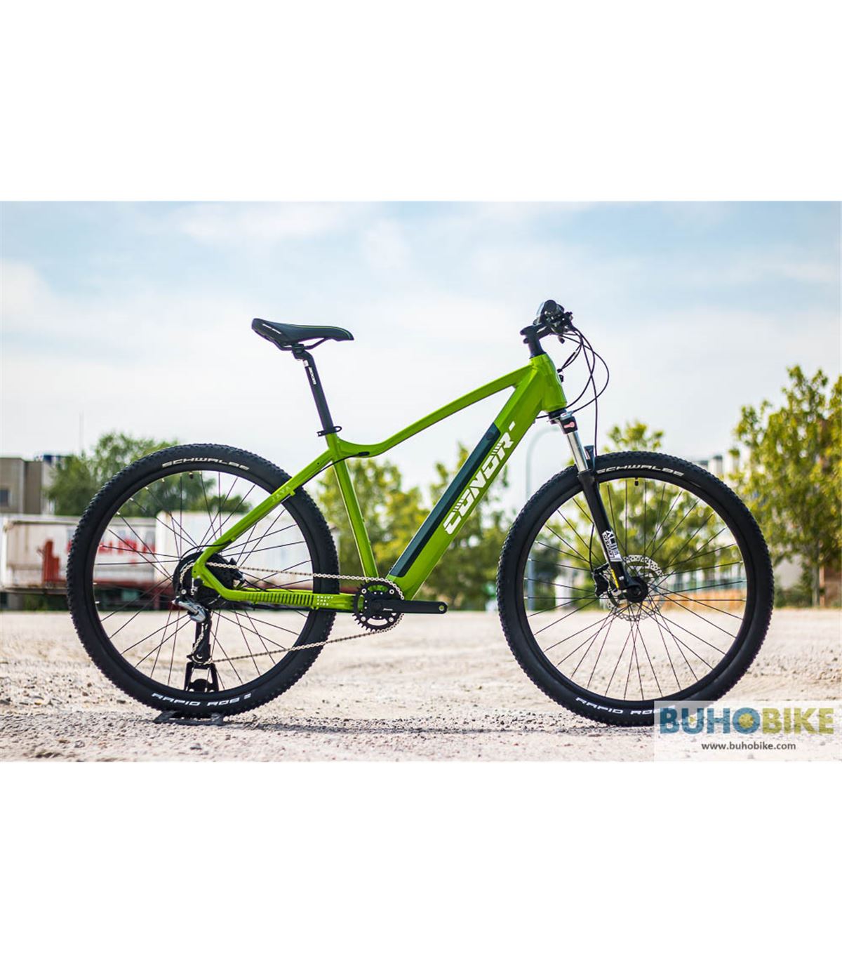 Bicicleta eMTB rígida Conor Java 29 2021 VER