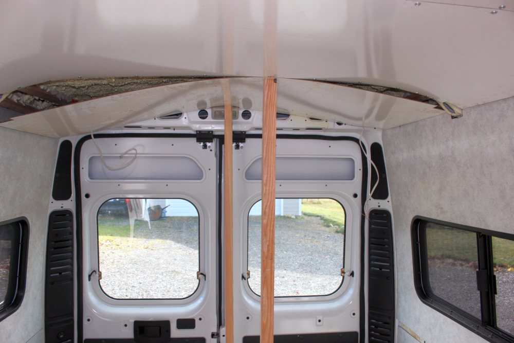Our ProMaster Camper Van Conversion Paneling Walls and Ceiling