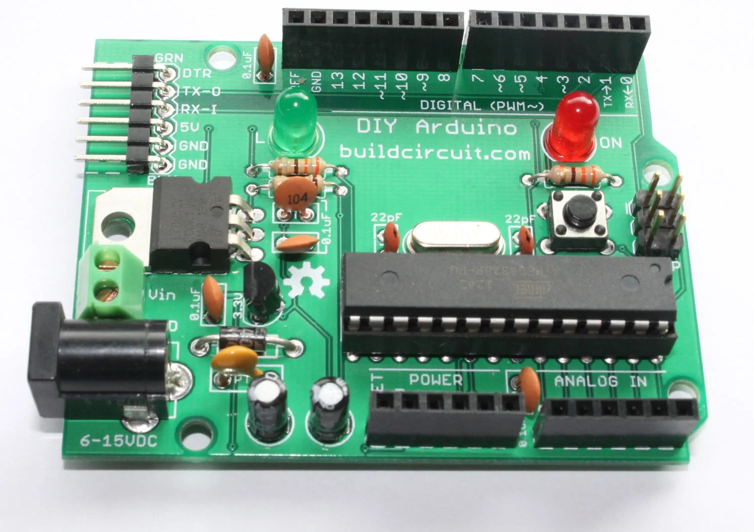 DIY Arduino Kit How to Make your own Arduino UNO BuildCircuit