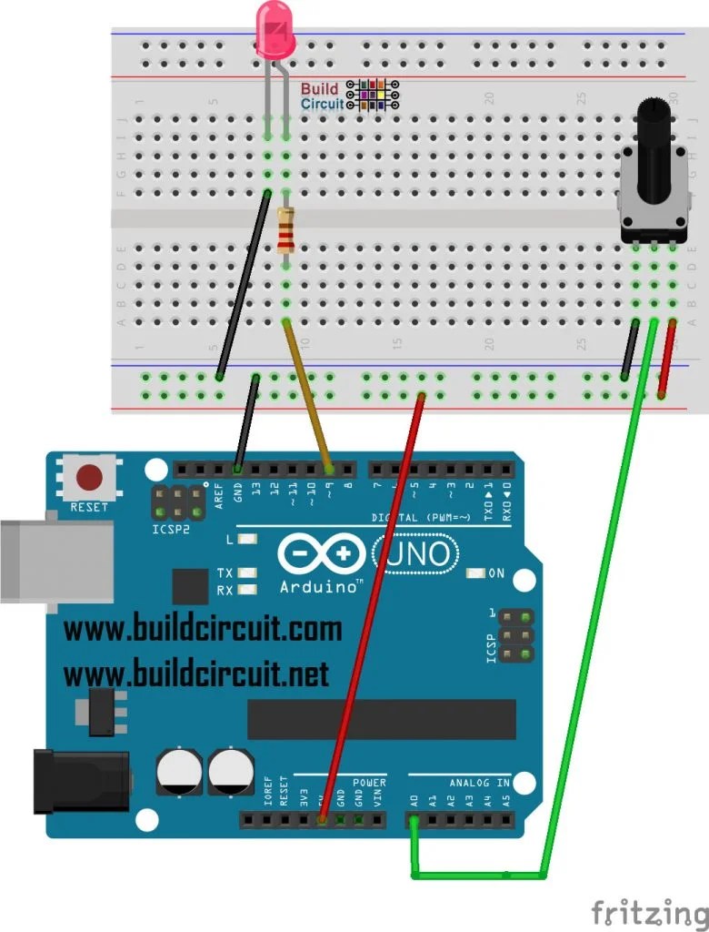 Arduino Project 3 Arduino Potentiometer and LED