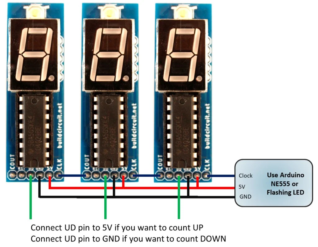 4029 Up Down Counter Circuit Diagram